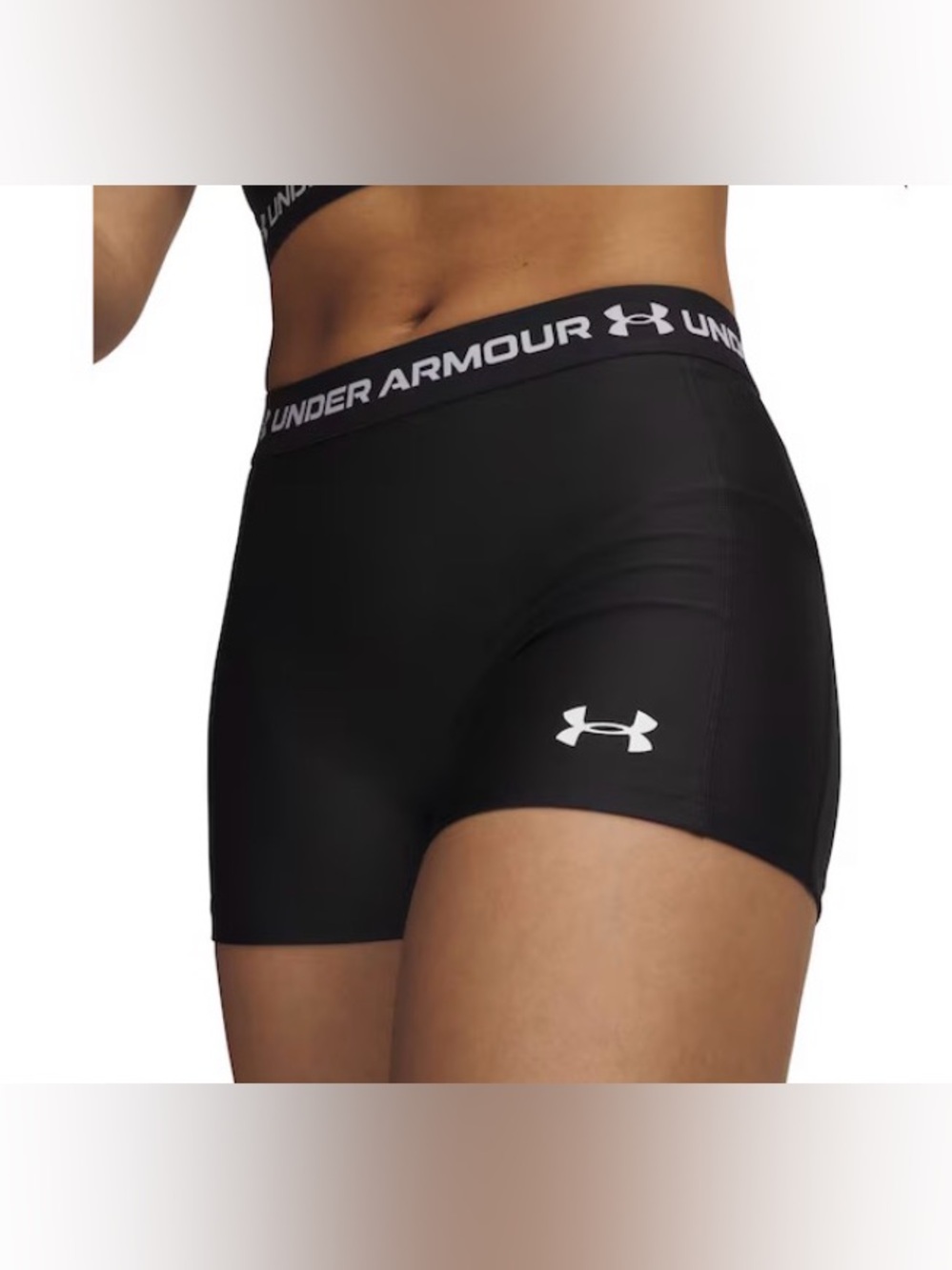 Under Armour Black HeatGear compression shorts